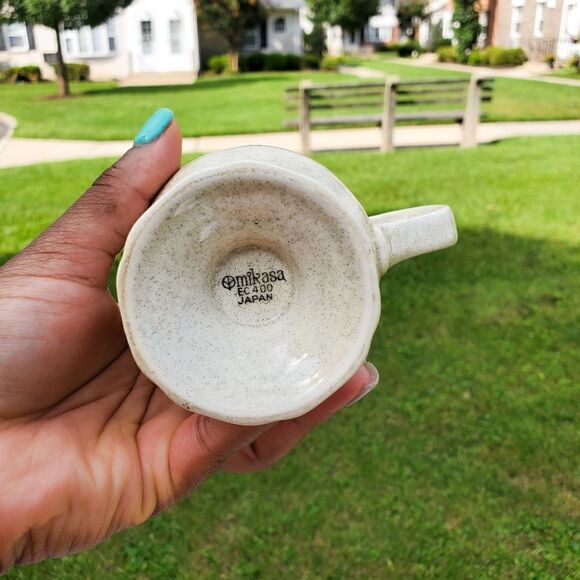 New Vtg Mikasa Japan Stoneware Garden Club Creamer Cup - Picture 3 of 10